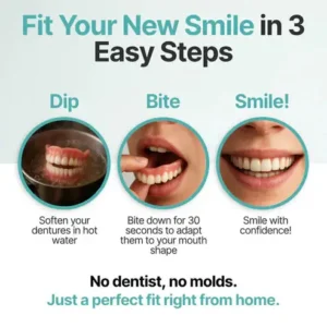 🌎Ends Today: 70% OFF! ⏰SAYAVAUS™Custom-Fit Instant Smile Dentures – Natural Looking Comfort Fit