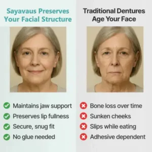🌎Ends Today: 70% OFF! ⏰SAYAVAUS™Custom-Fit Instant Smile Dentures – Natural Looking Comfort Fit