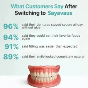 🌎Ends Today: 70% OFF! ⏰SAYAVAUS™Custom-Fit Instant Smile Dentures – Natural Looking Comfort Fit